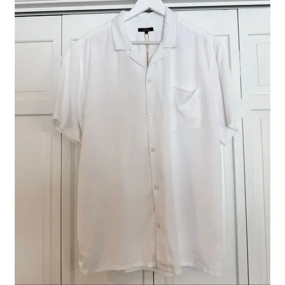 Quince NWT vintage tencel wash camp shirt size large white - Picture 3 of 11